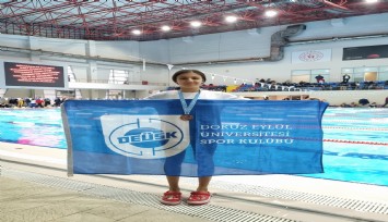DEÜ'lü yüzücüler 1 rekor, 8 madalya çıkardı