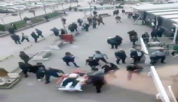 Denizli'de hastahaneye silahlı saldırı kamerada