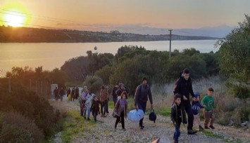 İzmir açıklarında göçmen takibi