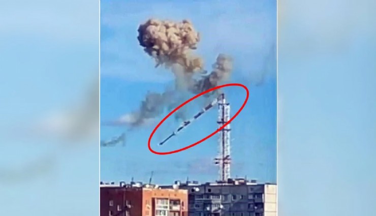 Rusya, Ukrayna’nın Harkov şehrindeki TV kulesini vurdu