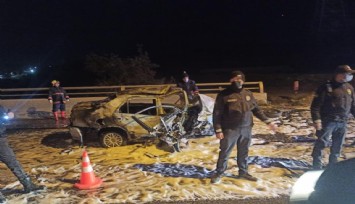 Feci kaza: Yanan otomabilin içinde hayatını kaybetti