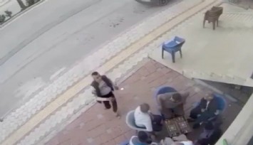 Baltayla kovalanan kadın, tavla oynayan erkeklerden de yardım göremeyince yaralandı