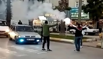 Asker uğurlamasında yol kapatıp oyun oynayan gençlere trafik cezası
