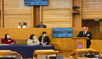 Başkan Soyer İskoçya Parlamentosu’nda konuştu