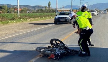 Hafriyat kamyonuna çarpan motosiklet sürücüsü hayatını kaybetti  