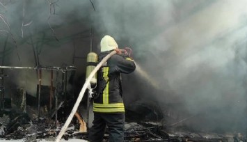Kuşadası'nda çok sayıda iş yeri alevlere teslim oldu  