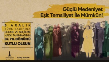 İzmir'de kadınlar eşit temsiliyet için yürüyor
