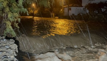 Bodrum’u sağanak yağış vurdu: Dereler taştı, eve ve işyerlerini su bastı