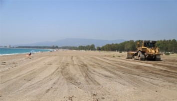 Menderes plajları sezona hazırlandı