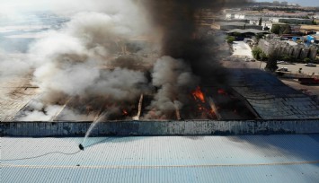 Yangının tekstil fabrikasına verdiği zarar ortaya çıktı