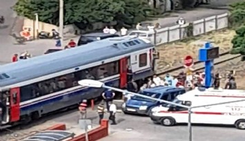 Aydın’da tren kazası: Hemzemin geçitte ticari araca çarptı 