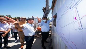 Başkan Soyer, Turan’da bir daha sel felaketi yaşanmaması için yapılan altyapı çalışmalarını inceledi