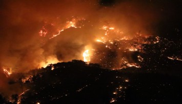 Mersin’de orman yangını, tedbir için evler boşaltıldı