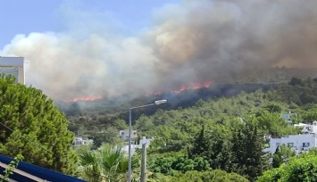 Bu kez de Bodrum da yangın çıktı: Yerleşim yerlerini tehdit ediyor