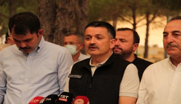 Bakan Pakdemirli son durumu açıkladı: 125 yangından 117'si kontrol altına alındı, 8 noktada yangın devam ediyor
