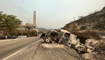 Yangın, termik santrali bu hale getirdi