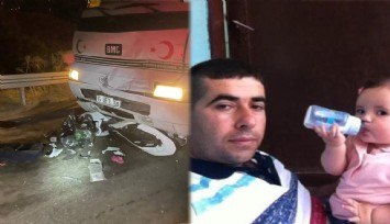 Kahreden kaza: İzmir'de motosiklet ile kamyon çarpıştı: Baba-kız yaşamını yitirdi