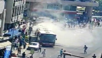 İzmir’de otobüsün motor bölümündeki patlama paniğe yol açtı