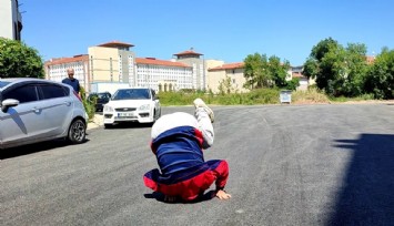 Bu da oldu: 68 yaşındaki adam yıllardır beklediği yol yapılınca asfalt üzerinde takla attı