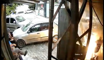 Tüpe kaynak makinesi ile yaklaşınca havaya uçtu  