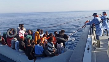 İzmir açıklarında 166 düzensiz göçmen kurtarıldı  