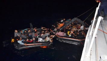 İzmir açıklarında 63 düzensiz göçmen kurtarıldı  