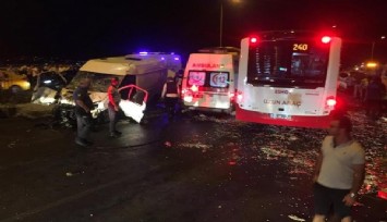 İzmir’de zincirleme kaza: 6 araç birbirine girdi, 11 yaralı