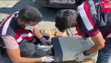 Solunum cihazının içinden 65 kilo eroin çıktı