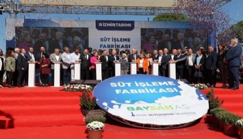 Bayındır Süt Fabrikası’nın temeli Kılıçdaroğlu’nun katıldığı törenle atıldı