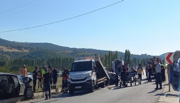 Refüje çarpan araçta hayatını kaybetti