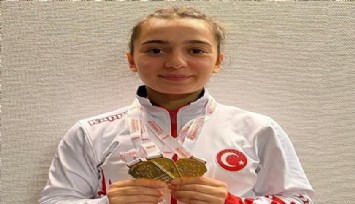Avrupa Şampiyonluğu’nu üç altın madalyayla kazandı