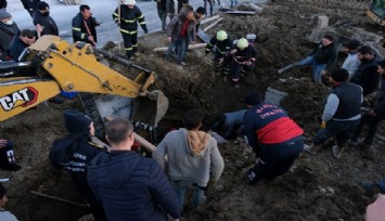Manisa'da göçük altında kalan işçinin cesedine ulaşıldı 