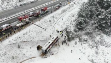 Otobüs şarampole yuvarlandı: 3 ölü, 15 yaralı