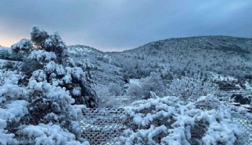 Marmaris ve Bodrum’da 35 yıl sonra kar sevinci