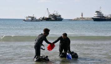 Kuşadası sahillerinde 'daha güzel bir dünya için' temizlik