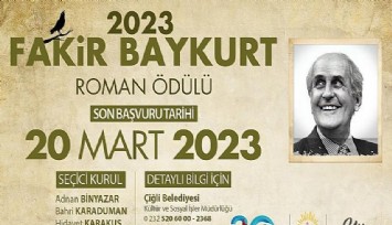 2023 Fakir Baykurt Roman Ödülü için geri sayım başladı