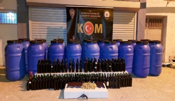 İzmir polisi muhtemel facianın önüne geçti: 4 ton sahte şarapla İzmirlileri zehirleyeceklerdi