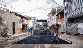 Bornova’da yol hamlesi   