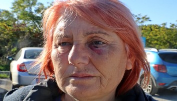 Güvenlik kameralarına yansıyan ev sahibi kiracı kavgası