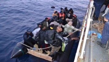 116 düzensiz göçmenin hayatı kurtuldu