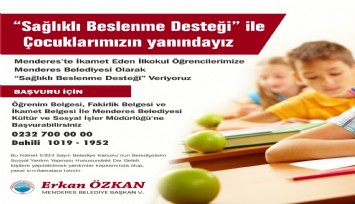 Menderes Belediyesi yüzleri güldürmeye devam ediyor