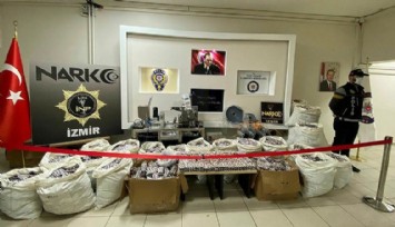 İzmir’de zehir imalathanesi basıldı