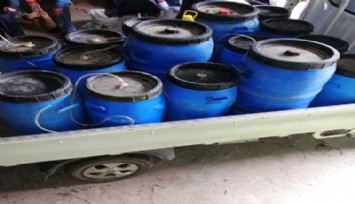 Manisa'da 1,5 ton sahte içki ele geçirildi
