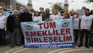 İzmir'de emeklilerden zam isyanı: Sokağa indiler, faturaları yaktılar