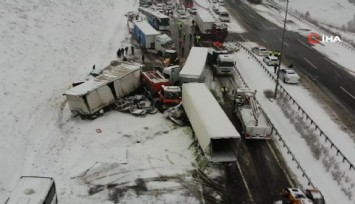 Kuzey Marmara Otoyolu'nda zincirleme kaza