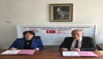 Karaburun ve Lefke kardeş şehir oldu