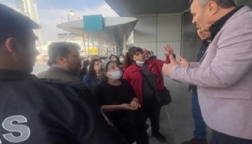 İzmirli depremzedeler AK Parti'ye yürüdü