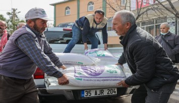 Buca Belediyesinden çiftçiye gübre desteği