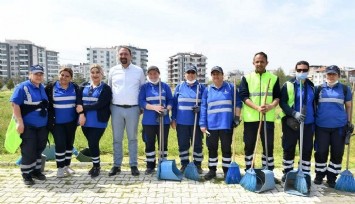 Çiğli Belediyesinde, toplu sözleşme sonrası temizlik seferberliği