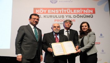 İmamoğlu ve Çalkaya Aydınlana Onur Ödülü verdi